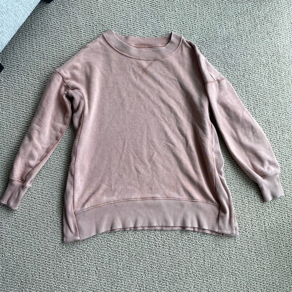 Aerie - oversized sweatshirt, dusty rose color, size small